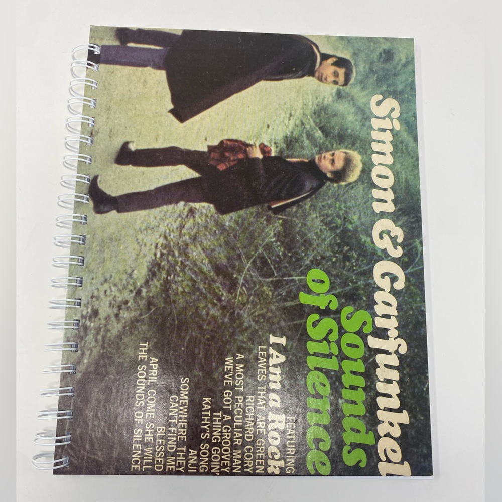Upcycled Simon & Garfunkel Album Cover Notebook